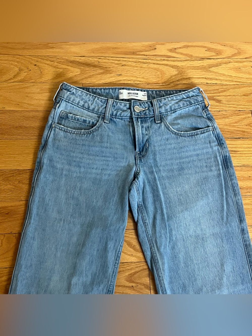 Hollister Low Rise Baggy Jeans Women’s Y2K Wide Leg - Picture 2 of 10